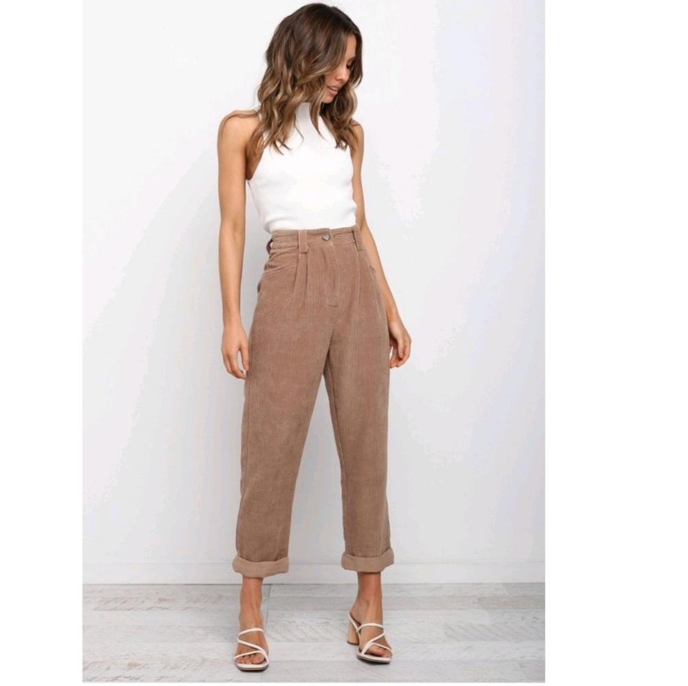 Petal and Pup Women's Talaren Pants  Straight Regular Fit- Corduroy Style Fabric
